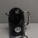 Harriet Electric Kettle, 1.8L Retro Electric Tea Kettle with Thermometer, 1500W Stainless Steel Hot Water Kettle Electric with LED Indicator, Fast Boiling, Cordless, Auto Shut-Off, Black