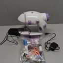 Mini Sewing Machine for Beginners-Maquina de Coser, Easy Automatic Sewing Machine with Extension Table, Household Electric Portable Sewing Tool with Sewing Kit, Small, for All Age, Kids or Adults