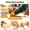 1pcs Squeeze Butter Squishy Toy, Pack Sensory Stress Relief Squishies Soft & Stretchy Fidget Toys for Anxiety Relief Party Favors (Dumpling Squishy Butter) (Small)