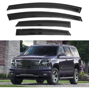 IG Window Visors Fit for 2015-2020 Chevrolet/Chevy Tahoe (Excludes XL), Out-Channel Rain Guards Vent Deflectors 4PC, Car Accessories for 2015-2020 GMC Yukon & Cadillac Escalade (Excludes Denali/ESV)