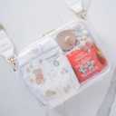 MAPLE + LARK M + L Clear Stadium Clutch, PVC Transparent Purse, 8x6x3 inches, Event Approved Crossbody Bag