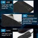 2PCS LED Eyes for Truck Windshield, Devil Eyes Light for Cars with Animated, Dynamic Big Eye Lights with APP & Remote Control, Flexible LED Screen with DIY Text & Colors (4.7x23.4 inch)