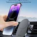 andobil 2026 Upgraded for Magsafe Car Mount [Biggest Panel, Big Phone Friendly] 360 Rotation Magnetic Phone Holder for Car Vent Suitable for iPhone 17/16/15 Pro Max Samsung S25/S24 (Grey)