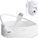 5G/2.4G Security Camera Outdoor, 2K Wired Cameras for Home Security Outside, Motion Detection and Siren, Auto Tracking, 24/7 Recording, Color Night Vision, 2-Way Audio, IP66