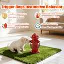 7.8" H Metal Potty Training Fire Hydrant for Dogs to Pee On, Vintage Small Dog Fire Hydrant Pee Post for Indoor or Outdoor Garden Decor