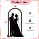 6.6FT Wooden Wedding Arches for Ceremony Wooden Arbor Arch Backdrop Stand with Design Bundle for Indoor Outdoor Birthday Party Garden Beach Forest Rustic Boho Decor Wedding Arches for Ceremony