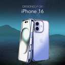 ALTURIZ for iPhone 16 Case [6.1"] Crystal Clear, [Military-Grade Protection], Shockproof, Non-Yellowing, Anti-Scratch, Women Mens Girls Boys, Clear Phone Case for iPhone 16, Clear