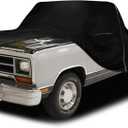 Waterproof Truck Cover Compatible with 1972-1993 Dodge Ram D/W Series D100/150/200/250/300 Standard Cab Long 8ft Bed, 420D All Weather Truck Covers with Zipper Door for Snow Rain Protection