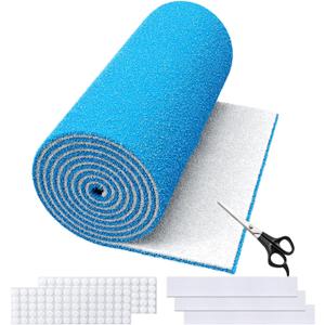 Air Vent Filters,20''x90''Cut to Fit Air Filter Material (80+Filters),MERV 8 Electrostatic Air Vent Filter for Home Floor, Grilles, Ceiling, HVAC Furnace Vents, With 48PCs Adhesive Hook Tape