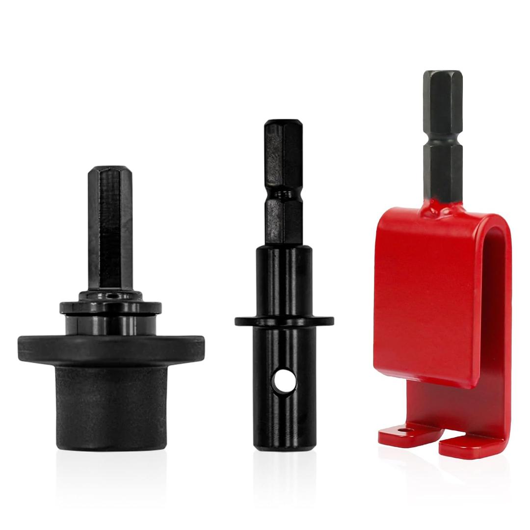 42494 Ice Fishing Auger Kit Compatible with Eskimo Drill, Ice Auger Drill Adapter is Designed for Connection to Pistol Drill Bits and Augers, Ice Auger Drill Attachment Quick Connect Kit