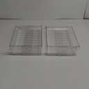 Fridge Drawer Organizer 2 Pack, Size is 7"W x 4"H x 15"L