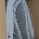 Baby Play Mat, 48 x 48 Inch Foldable PU Leather Waterproof Playpen Mat, 1.6" Extra Thick Foam Floor Mat for Infants and Toddlers, Non-slip Toddler Activity Playmat Cushion, Light Grey