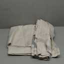 100% Blackout Shield Linen Blackout Curtains for Bedroom 90 Inches Long, Back Tab/Rod Pocket Living Room Drapes, Thermal Insulated Blackout Curtains 2 Panels Set, 50" W x 90" L,Cream