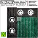 ColourTree Plus Extra Heavy Duty Fence Privacy Screen Mesh Cover - Commercial Grade 220 GSM - Heavy Duty (6' x 50', Green)