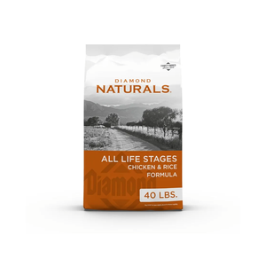 Diamond Naturals All Life Stages Chicken and Rice Formula Dry Dog Food Protein from Real Chicken, and Probiotics 40 Pound (Pack of 1)
