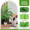 Freyalife 28 Fake Plant Large Artificial Palm Tree for Indoor Room Decor, Faux Potted Plant for Home Office Balcony Livingroom Bathroom Bedroom Outdoor Courtyard Decor