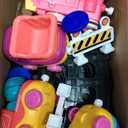 Funwee Steam Track Train Set for Toddlers, Magnetic Connection Train Toys w/Lights & Sounds, Electric Cartoon Choo Choo Train, Toy Train Christmas Birthday Gift for Toddlers 2 3 4 5+ Boy Girl (Pink)