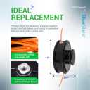 BlueStars 21560070 SRM Trimmer Head - Compatible with Echo Echomatic SRM210 SRM225 SRM230 SRM235 SRM2100 Straight Shaft Trimmers - Replaces 21560050 200095200 Weed Wacker Head with 0.095" Line