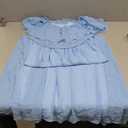 Pinup Fashion Women's Bridesmaid Dresses for Wedding Plus Size Formal Off The Shoulder Chiffon Maxi Dresses (Blue)