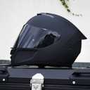 Full Face Motorcycle Helmet,Helmets for Adults Motorcycle, MG611 Motorbike Racing Street Bike Helmets with Black Visor for Men Women,DOT Approved (Matte Black-B, M)