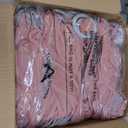 Peomeise 100pcs Dusty Pink Spandex Chair Sashes with Buckle Slider for Wedding, Party Decoration