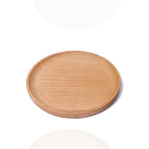 Small Mini 5.9" Round Wooden Tray - Serving Tray for Kitchen, Coffee Table, Charcuterie Board, Home & Farmhouse Decor, Coasters, Countertop Organizer, Rustic Plates for Food & Drinks