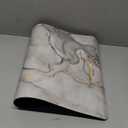 DEXI Bathroom Mat Ultra Thin, Non Slip Bath Rug for Shower Floor, Absorbent Quick Dry Marble Bathmats Low Profile, 16x24, Light Grey