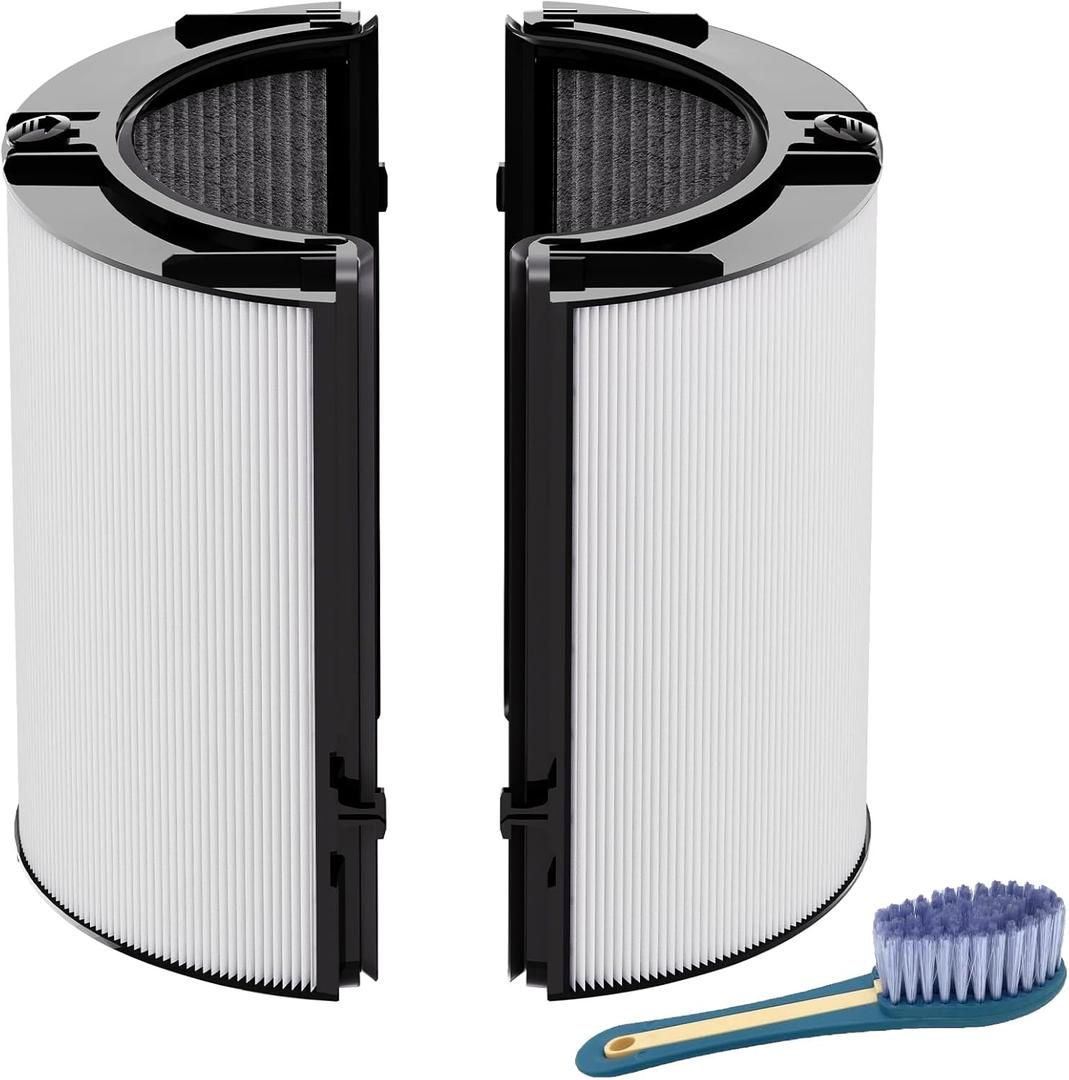 Leemone 360° Combi 2 in 1 HEPA+Carbon Replacement Filter Compatible with Dyson HP1 TP06 HP06 PH02 PH01 PH03 PH04 HP09 TP09 HP07 TP07 TP10 HP10, H13 Grade True HEPA Replacement Filter