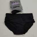 Molasus Women's Cotton Underwear High Waisted Full Coverage Ladies Panties (Regular & Plus Size) (Large, Black-5pack)