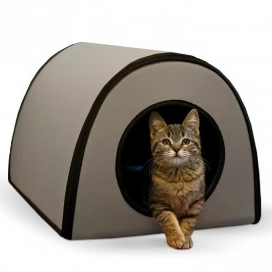 K&H Pet Products Thermo Mod Kitty Shelter Outdoor Heated Kitty House Gray 21 X 14 X 13 Inches K&H Pet Products Thermo Mod Kitty Shelter Outdoor Heated Kitty House Gray 21 X 14 X 13 Inches