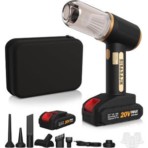 Portable 4 in 1 Vacuum Cleaner and Air Duster - 21000Pa Handheld Car Vacuum With 180W Super Fast Charging and Multi-Nozzle for Car, Home, Office, Pet