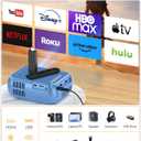 Mini Projector with WiFi and Bluetooth, Portable Movie Projector for iPhone, 1080P Supports with 3W Speaker, for Outdoor Home Theater, Compatible with iOS/Android/PC/TV Stick/HDMI
