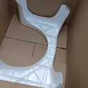 Squatty Potty Simple Curve Bathroom Toilet Stool 7" White