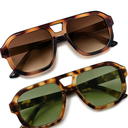 livho Trendy Polarized Square Aviator Sunglasses Women Men Square Eyewear Frame, Retro Sun Glasses for Women Men 2025 Shades
