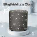 Silicone Boot Compatible with Sinple Midern 24/30/40 oz Tumbler with Handle/Trek Pivot, Protective Anti-Scratch Bottle Bottom Sleeve Cover Compatible with Sinple Midern Tumbler (Bling Black)