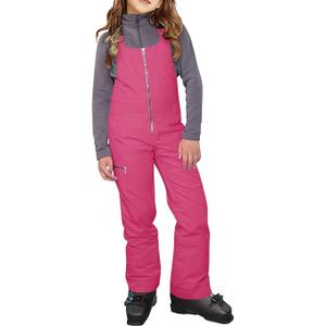 Haloumoning Kids Snow Bibs Girls Ski Pants Waterproof Insulated Snowboard Overalls Snowsuit 5-14 Years Rose Red, 
Size: 7-8 Years