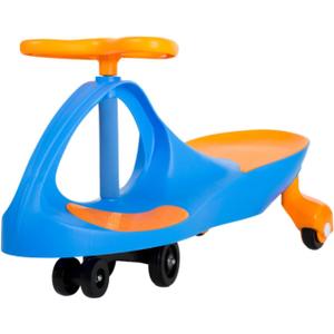 Wiggle Car - Ride on Toy for Ages 3 and Up - Toddler Ride on Toys with no Batteries, Gears, or Pedals Just Twist, Wiggle, and Go by Lil Rider (Blue and Orange)
