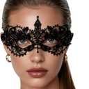Masquerade Mask for Women Lace Eye Mask for Halloween Costume Party
