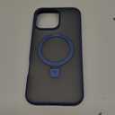 TORRAS Magnetic UPRO Ostand Designed for iPhone 12 Case & iPhone 12 Pro Case (Compatible with Magsafe) with Stand (Military Grade Drop Protection) Shockproof Translucent Back Slim 12 Phone Case, Blue