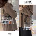 2 x Clear Bag for Stadium Events  Women's Clear Shoulder Bag  Transparent Bag for Concerts, Sports Events and Game Days