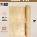 Glasaort 24" x 60" Natural Rattan Cane Webbing Roll, Natural Cane Webbing