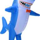 Arokibui Inflatable Shark Costume Blow up Animal Costume Shark Suit Cosplay Party Halloween Suit