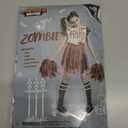 Spooktacular Creations Zombie Halloween Cheerleader Costume, Girls Scary Cheerless Costume, Kids Dead Cheerleading Outfit for Halloween Role Play Themed Parties, Red White, S
