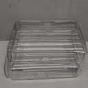 Paper Organizer Letter Tray, 4 Pack Acrylic Stackable Desk File Organizer,Clear Office Organizer for File Paper, Ipad, Letter, A4 Office File, Books, Notes, Etc (4-tier Widened)