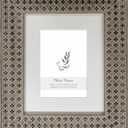 HD Designs Brown Cross Pattern Photo Frame 8" x 10"