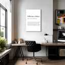 2 x Inspirational Canvas Wall Art Motivational Quotes Poster Prints Difference Maker Definition Painting Positive Office Desk Picture Wall Decor for Living Room Bedroom 16x24in Framed Ready to Hang