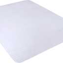 BesWin Office Chair Mat for Carpeted Floors, 60" X 48" Transparent Desk Chair Mat for Low Pile Carpets, Plastic Floor Mat for Office Chair on Carpet for Work, Home, Gaming, Easy Glide (Rectangle)