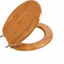 Toilet Seat, Solid Wood, Bamboo, High Gloss Finis, PIKLiDS (Round)