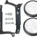 dgyl88 Bicycle Training Wheels, Variable Speed Bike Training Wheels Bicycle Stabilizers Mounted Kit for Kids Variable Bike of 16 18 20 22 24 Inch(1 Set)(Black)