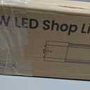 ALUSSO LED Shop Lights 4FT for Garage, 4800LM Super Bright, Adjustable 2700K 3000K 4000K 5000K 6500K, 120V, Warm to Cool Daylight Linkable Shop Lights for Workshop/Basement, ETL Listed, 4 Pack